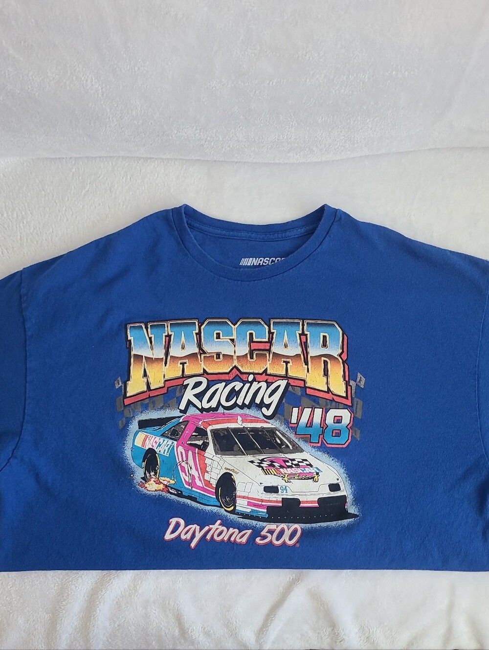 Nascar Blue Men's XL Racing '48 Daytona 500 Graphic Tee Short Sleeve - Picture 5 of 7